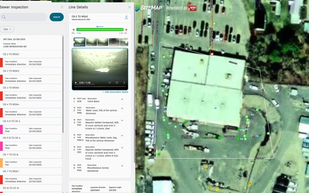 SiteMap® Centralizes Sewer Inspection Records to Support DEC Compliance